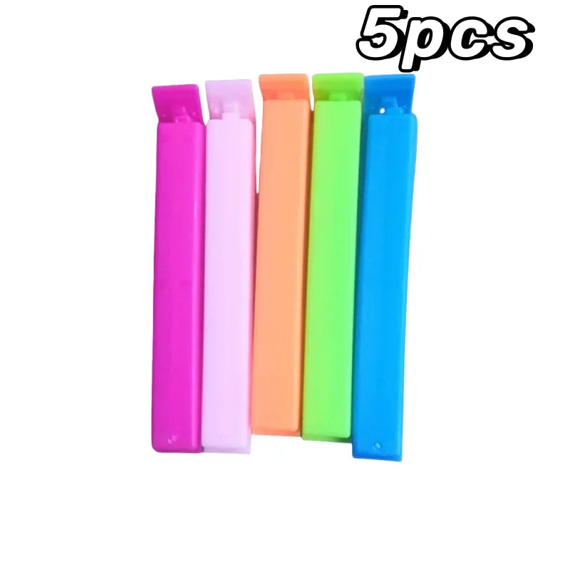 5-20pcs Colorful Sealing Clips Moisture-Proof Fresh-Keeping Snack Bag Sealer Clamp for Plastic Bags Reusable Kitchen Accessory
