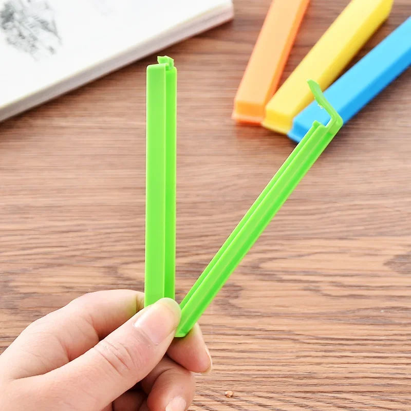 5-20pcs Colorful Sealing Clips Moisture-Proof Fresh-Keeping Snack Bag Sealer Clamp for Plastic Bags Reusable Kitchen Accessory
