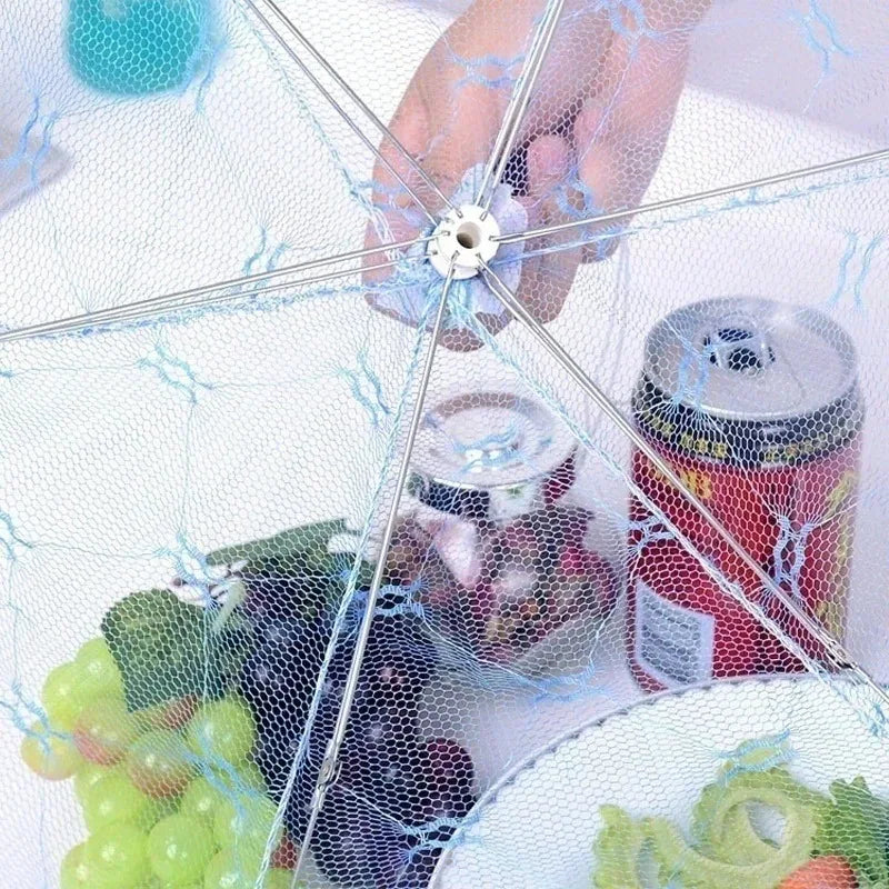 Food Covers Mesh Foldable Kitchens Anti Fly Mosquito Tent Dome Net Umbrella Picnic Protect Dish Cover Kitchen Accessories