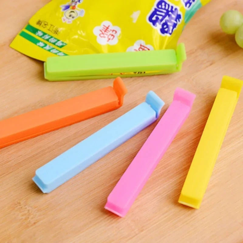 5-20pcs Colorful Sealing Clips Moisture-Proof Fresh-Keeping Snack Bag Sealer Clamp for Plastic Bags Reusable Kitchen Accessory