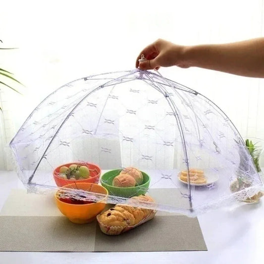 Food Covers Mesh Foldable Kitchens Anti Fly Mosquito Tent Dome Net Umbrella Picnic Protect Dish Cover Kitchen Accessories