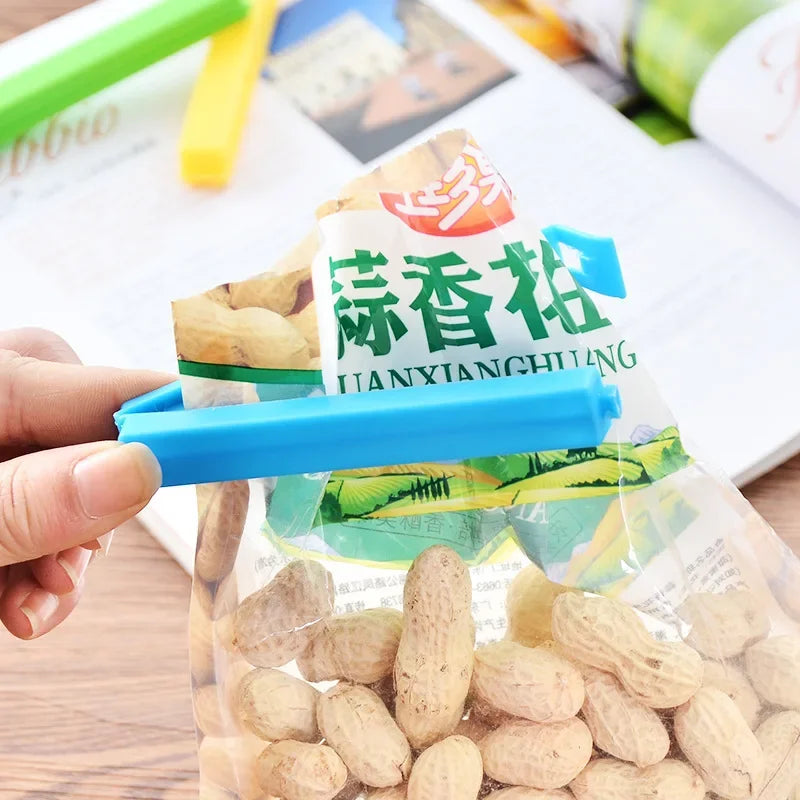 5-20pcs Colorful Sealing Clips Moisture-Proof Fresh-Keeping Snack Bag Sealer Clamp for Plastic Bags Reusable Kitchen Accessory