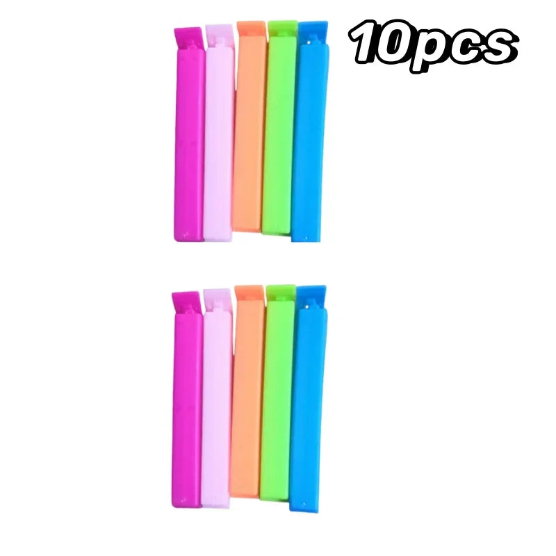 5-20pcs Colorful Sealing Clips Moisture-Proof Fresh-Keeping Snack Bag Sealer Clamp for Plastic Bags Reusable Kitchen Accessory