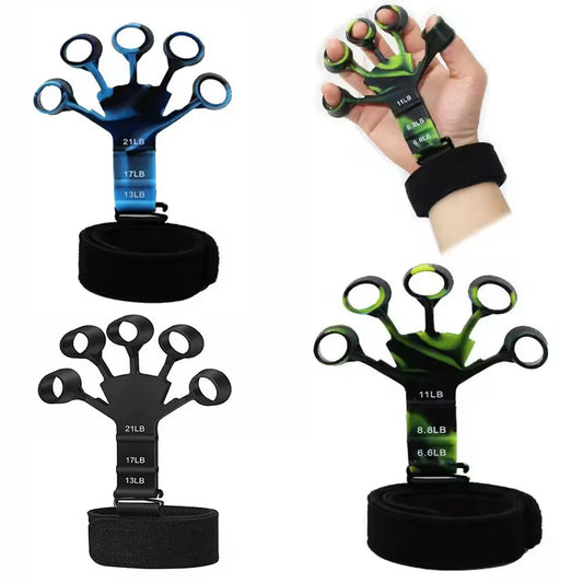 Finger Trainer Five Finger Rehabilitation Device Wrist Hand Grip Extender Therapy Tool Silicone Grip  Enhancer forearm exerciser