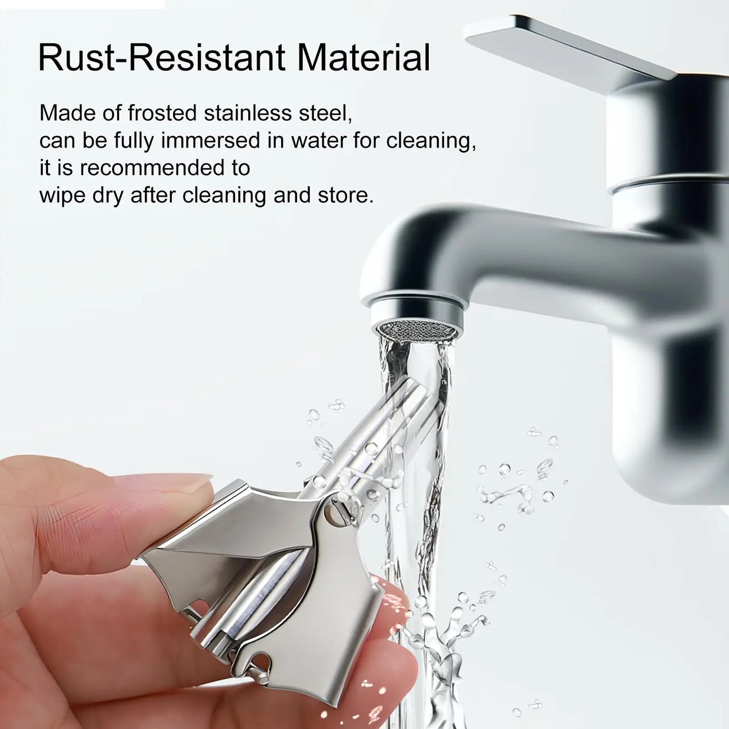 Manual Nose Hair Trimmer for Men, Stainless Steel, Waterproof, No Battery Needed with Cleaning Brush Painless Hair removal