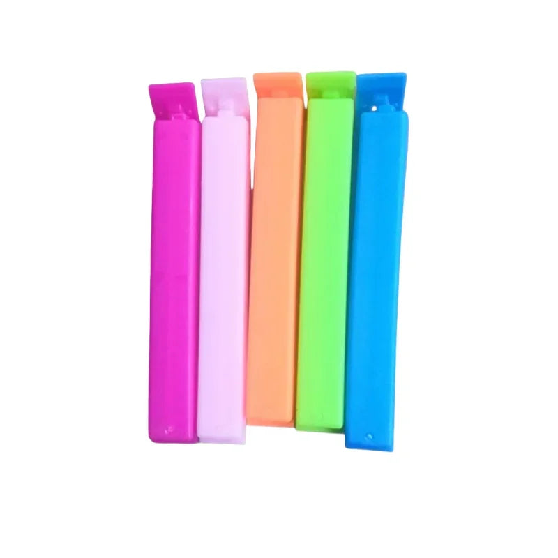 5-20pcs Colorful Sealing Clips Moisture-Proof Fresh-Keeping Snack Bag Sealer Clamp for Plastic Bags Reusable Kitchen Accessory