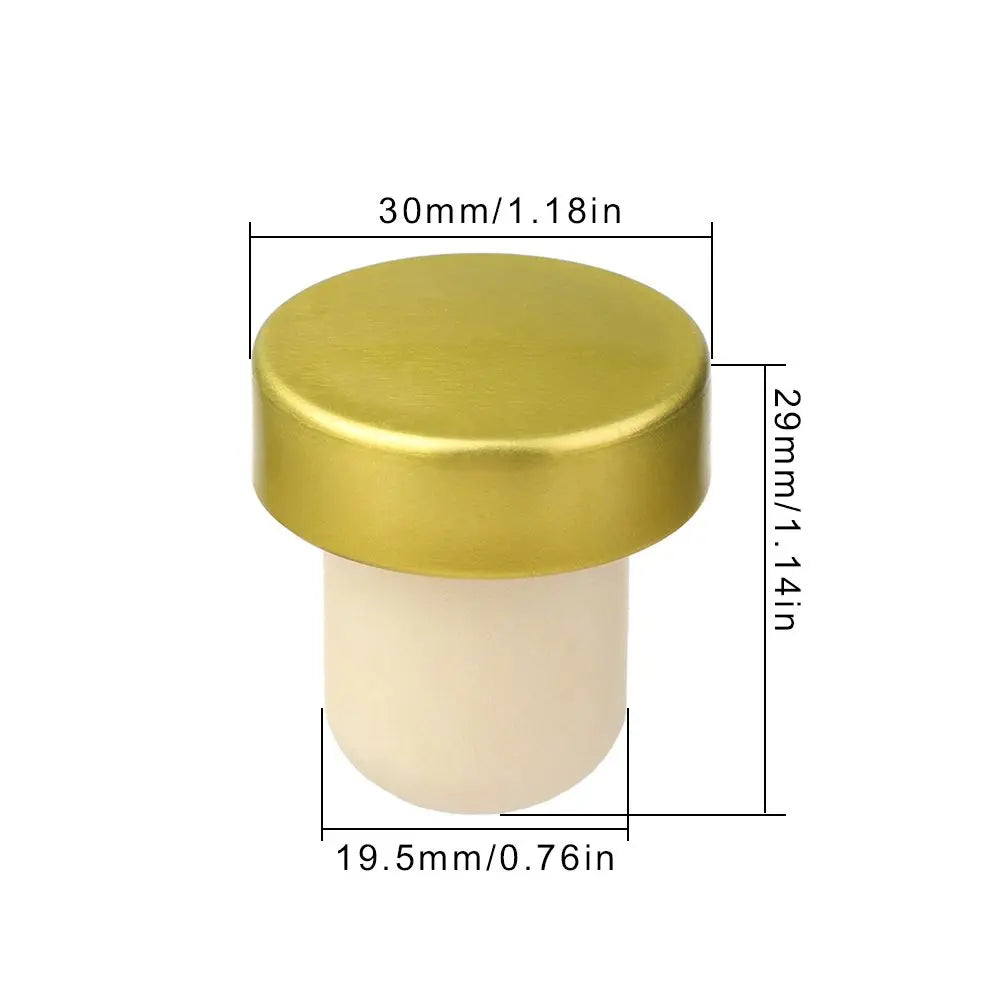 Silicone Champagne Wine Beer Bottle Cork Stopper Plug Wine Bottle Sealer Cap Stopper Bar Kitchen Tool Vacuum Sealed Sealer Plug